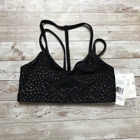 NWT Beyond Yoga Drip Drop Sports Bra Black NWT - Picture 2 of 7